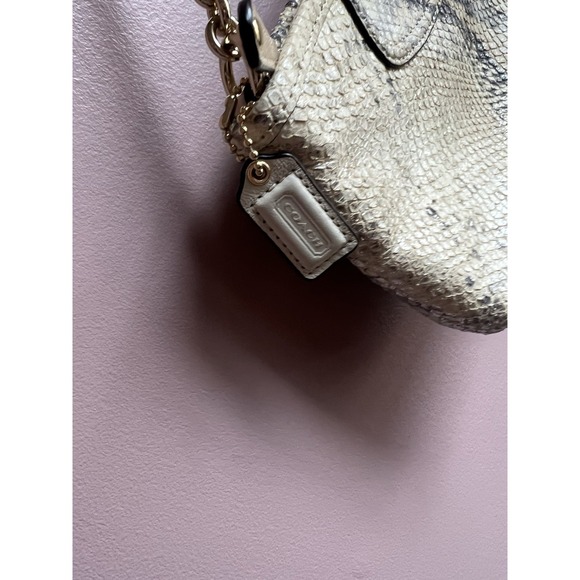 COACH‎ One-Handle Mini Bag Pouch Python Pattern 6695 - Picture 3 of 12